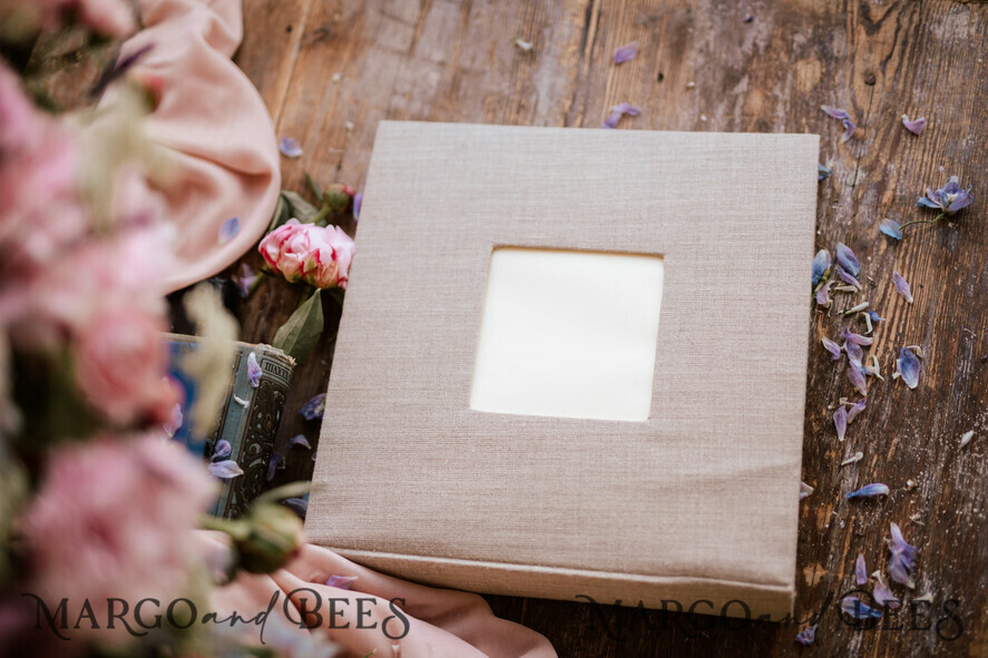 FOTOALBUM/ FOTOBOX Polaroid-Fotoalbum mit Schreibfläche Hochzeitskombination Gästebuch und Fotoalbum, Fotokabinenalbum mit personalisierten Seiten
