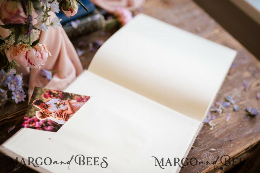 FOTOALBUM/ FOTOBOX Polaroid-Fotoalbum mit Schreibfläche Hochzeitskombination Gästebuch und Fotoalbum, Fotokabinenalbum mit personalisierten Seiten