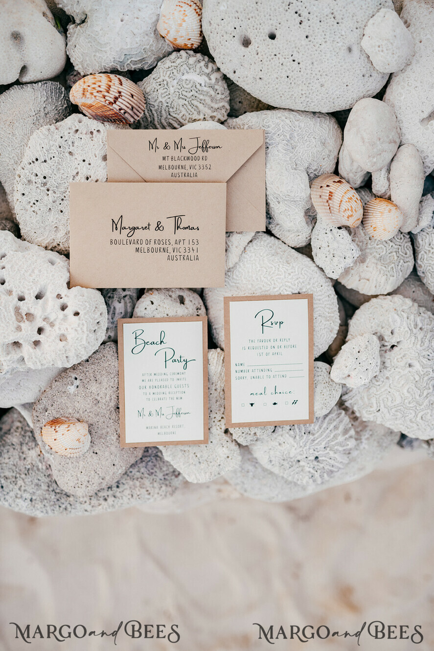HOCHZEITS EINLADUNGEN Pass zur Liebe / Strandhochzeits-Einladungen Strandhochzeitseinladungen Seeigel-Hochzeitseinladungen mit rustikalen Jute-Hochzeitskarten