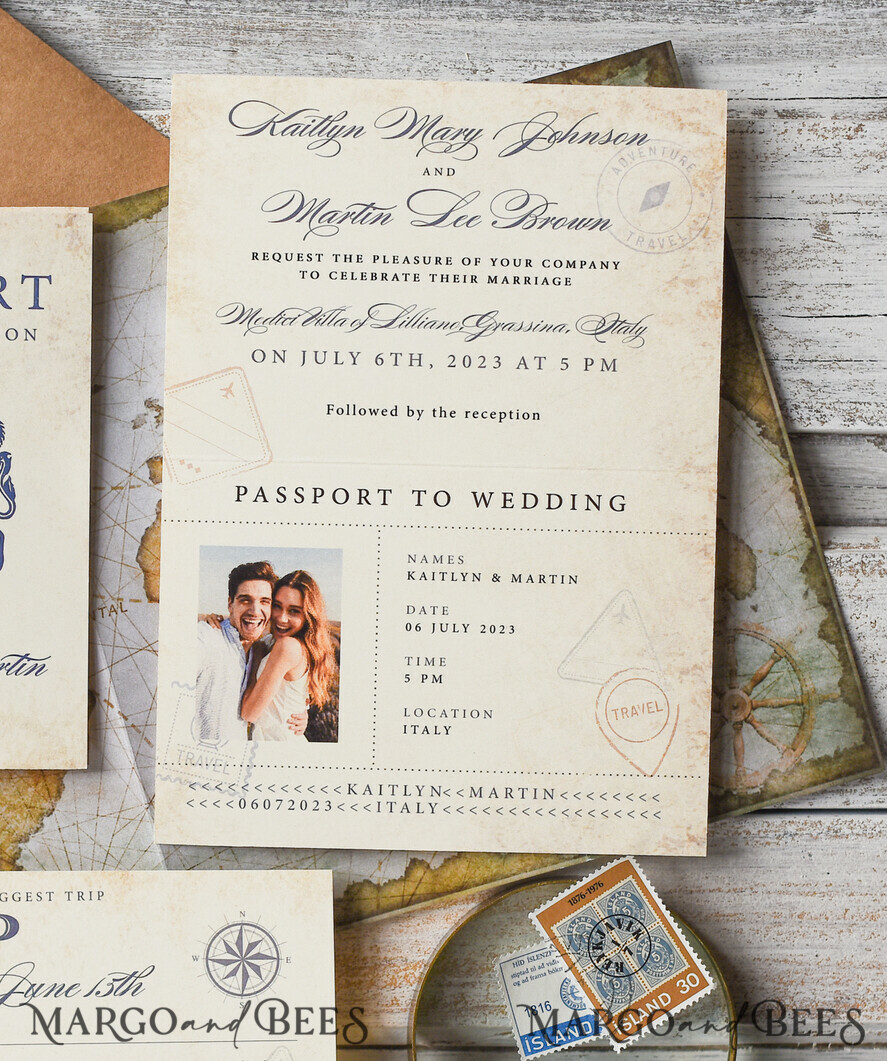 HOCHZEITS EINLADUNGEN Pass zur Liebe / Strandhochzeits-Einladungen Luxus Pass Hochzeitseinladung, rustikale Bordkarte, Pass Hochzeitseinladungen im Ausland, Destination Hochzeitseinladungen, Reisekarten Hochzeitsstationery