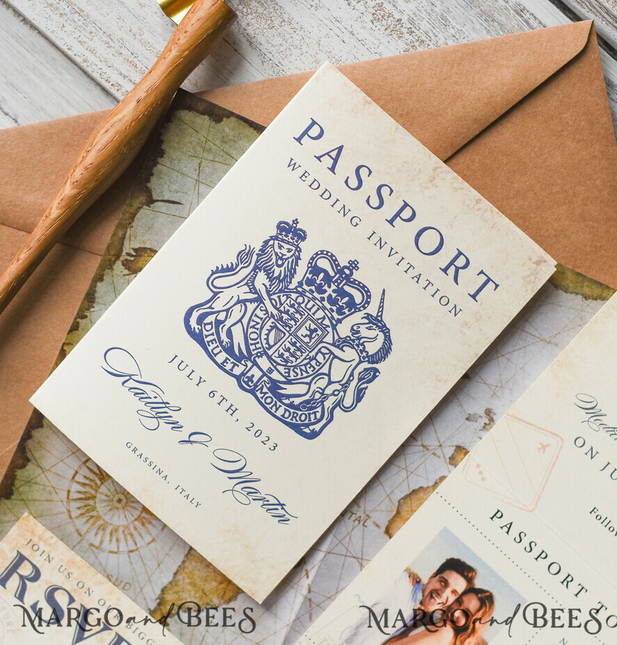 HOCHZEITS EINLADUNGEN Pass zur Liebe / Strandhochzeits-Einladungen Luxus Pass Hochzeitseinladung, rustikale Bordkarte, Pass Hochzeitseinladungen im Ausland, Destination Hochzeitseinladungen, Reisekarten Hochzeitsstationery