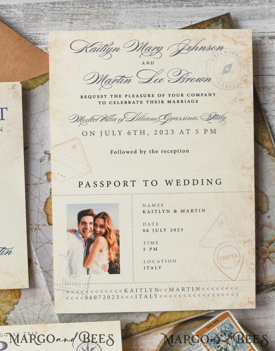 HOCHZEITS EINLADUNGEN Pass zur Liebe / Strandhochzeits-Einladungen Luxus Pass Hochzeitseinladung, rustikale Bordkarte, Pass Hochzeitseinladungen im Ausland, Destination Hochzeitseinladungen, Reisekarten Hochzeitsstationery