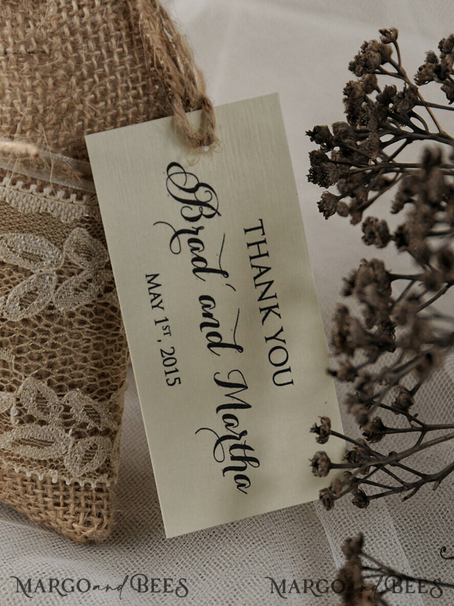 HOCHZEITSGESCHENKE Rustikale Jutesäckchen als Geschenke Hochzeitsgeschenke Ideen, Rustikale Jute-Geschenktüten
