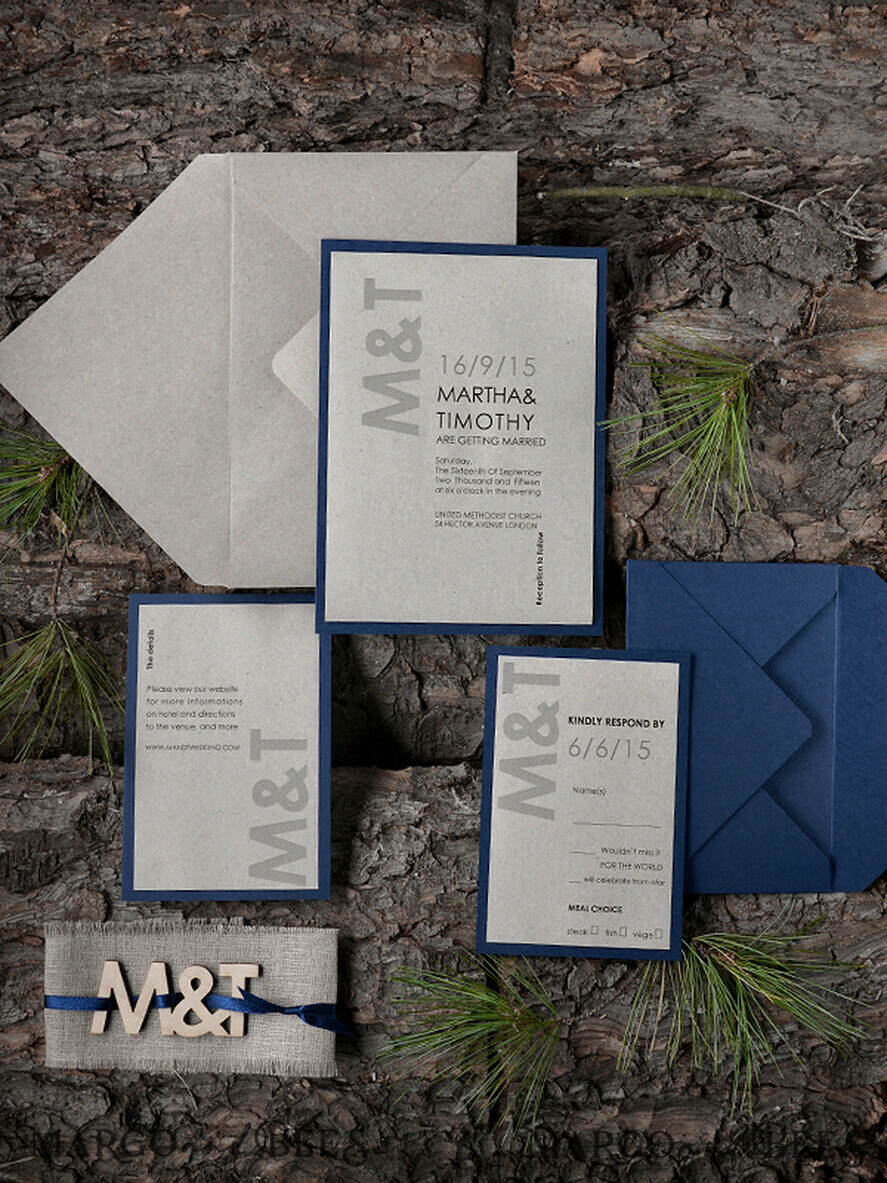 HOCHZEITS EINLADUNGEN Wald / Berge / Waldlandschaft Thema Landhaus Schreibwaren