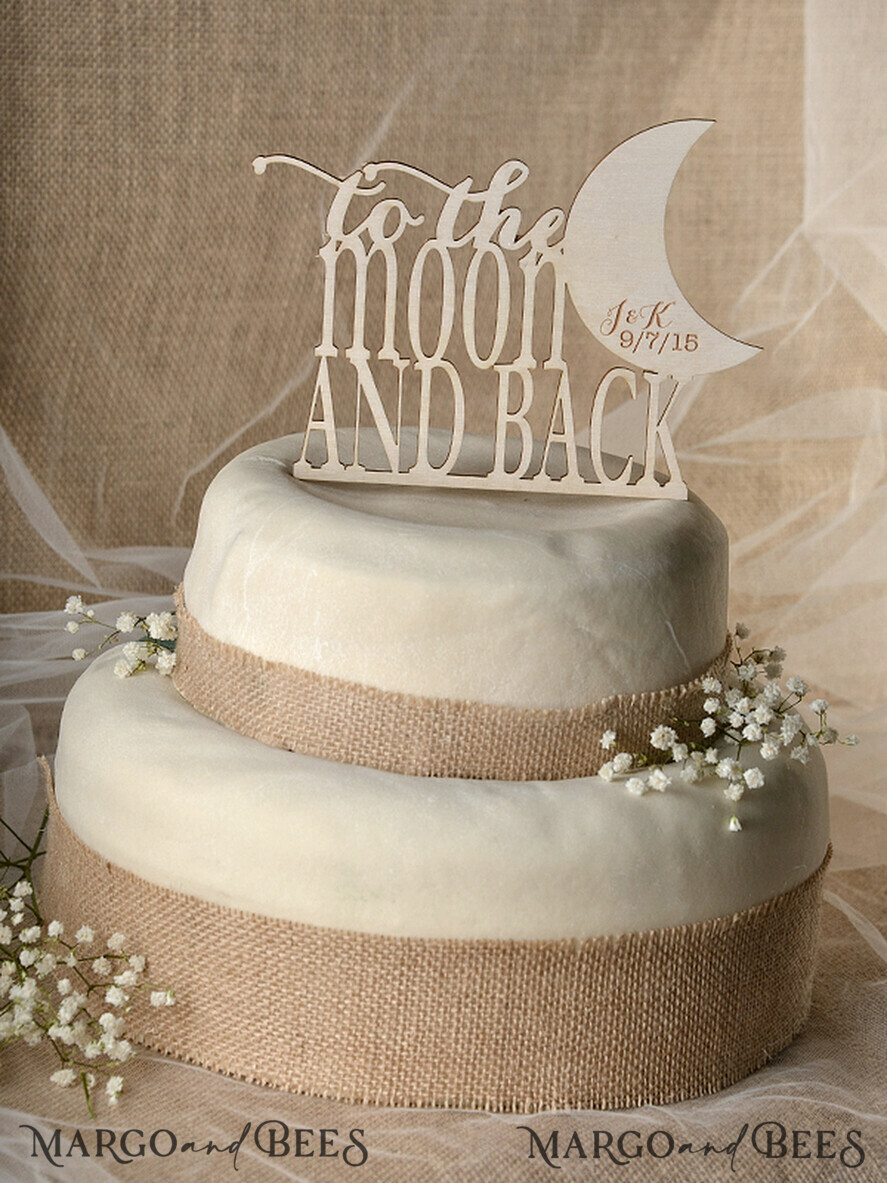 TORTENDEKORATION  
 RUSTIKAL  
 Hochzeitstorte Topper, vintage