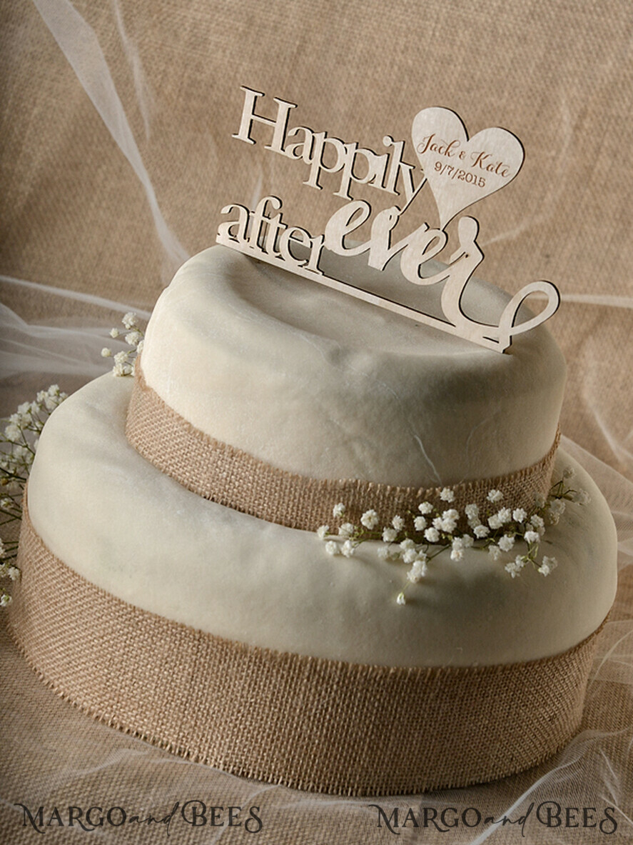 TORTENDEKORATION  
 RUSTIKAL  
 Hochzeitstorte Topper, vintage