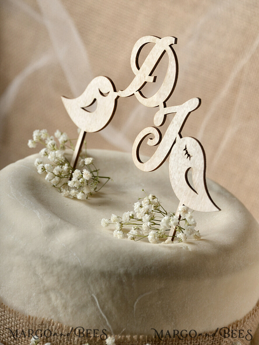 TORTENDEKORATION  
 RUSTIKAL  
 Hochzeitstorte Topper, rustikal