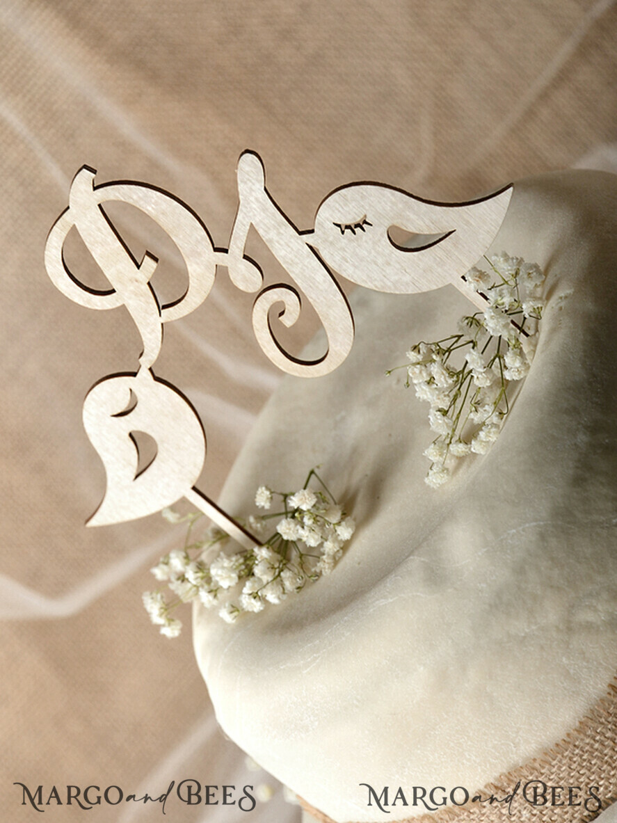 TORTENDEKORATION  
 RUSTIKAL  
 Hochzeitstorte Topper, rustikal