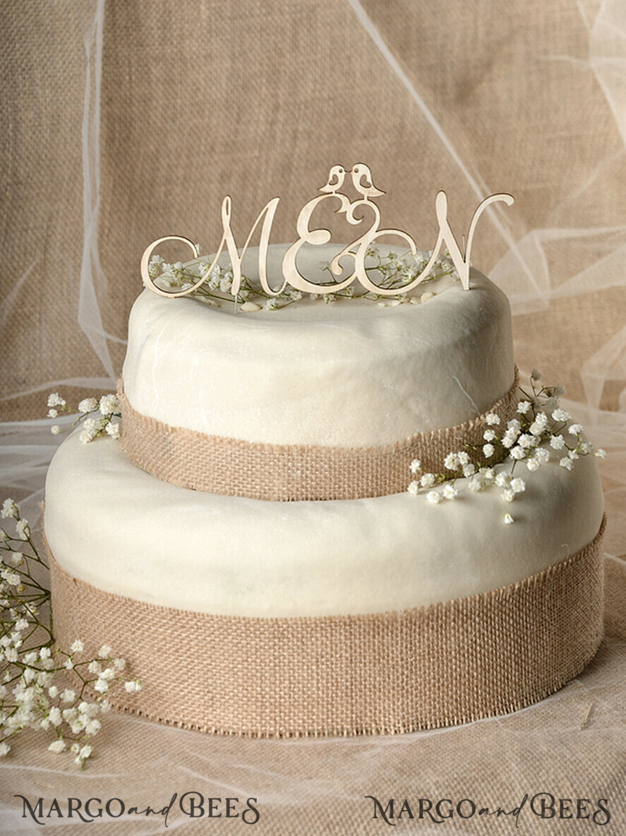 TORTENDEKORATION  
 RUSTIKAL  
 Hochzeitstortendekoration, rustikal