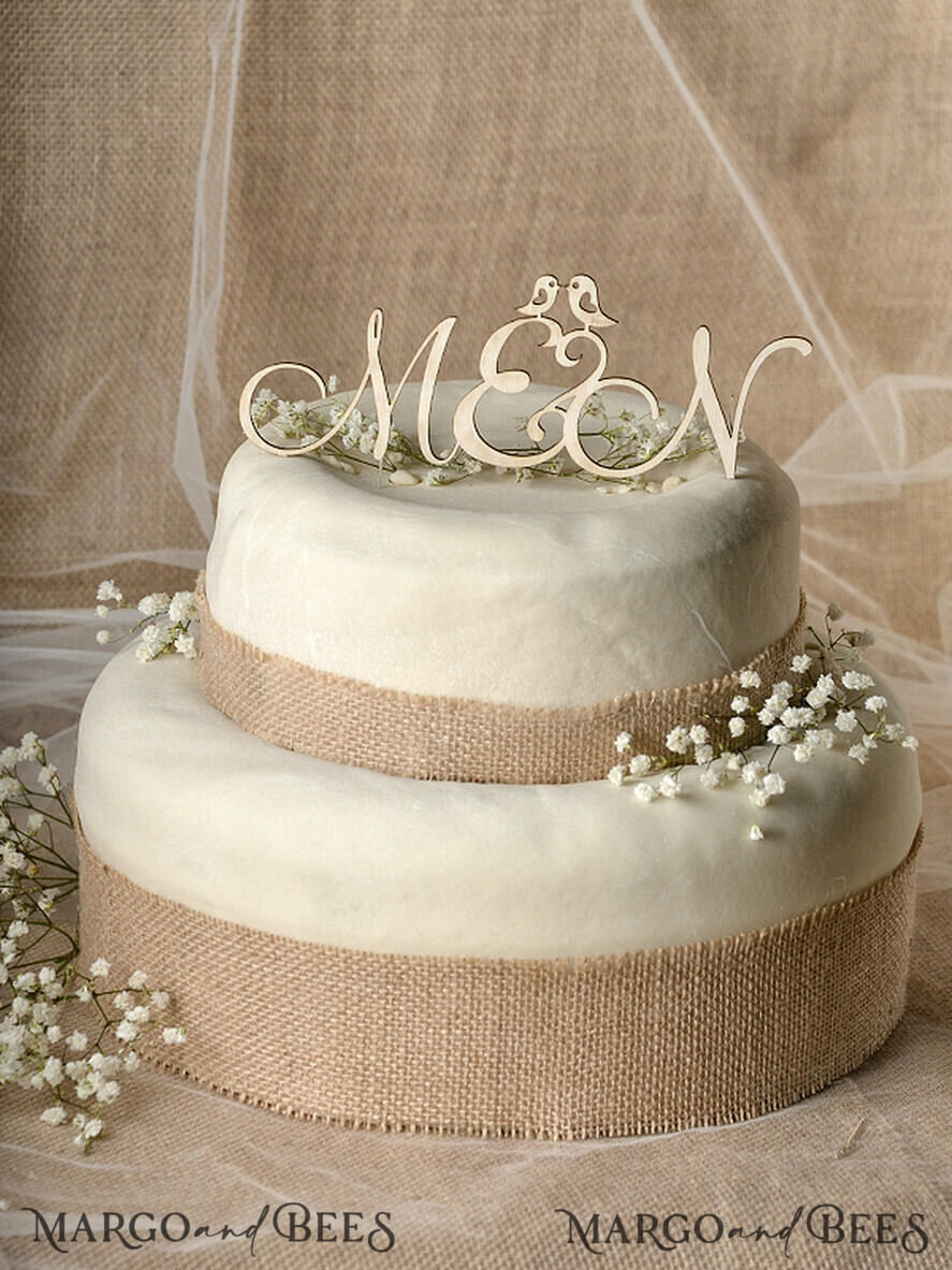 TORTENDEKORATION  
 RUSTIKAL  
 Hochzeitstortendekoration, rustikal