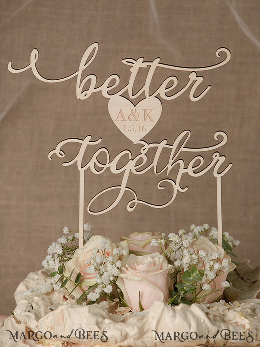 TORTENDEKORATION  
 RUSTIKAL  
 Hochzeitstorte Topper, rustikal