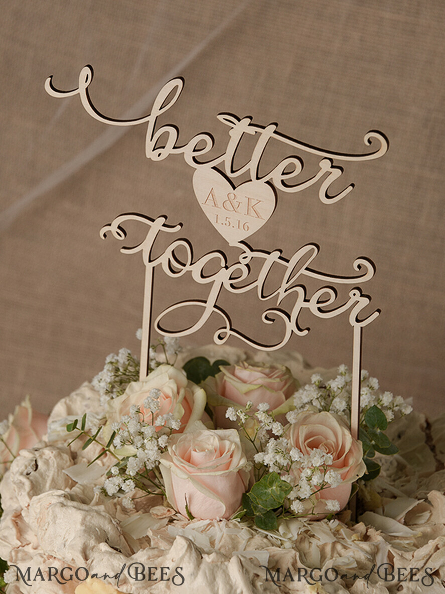 TORTENDEKORATION  
 RUSTIKAL  
 Hochzeitstorte Topper, rustikal