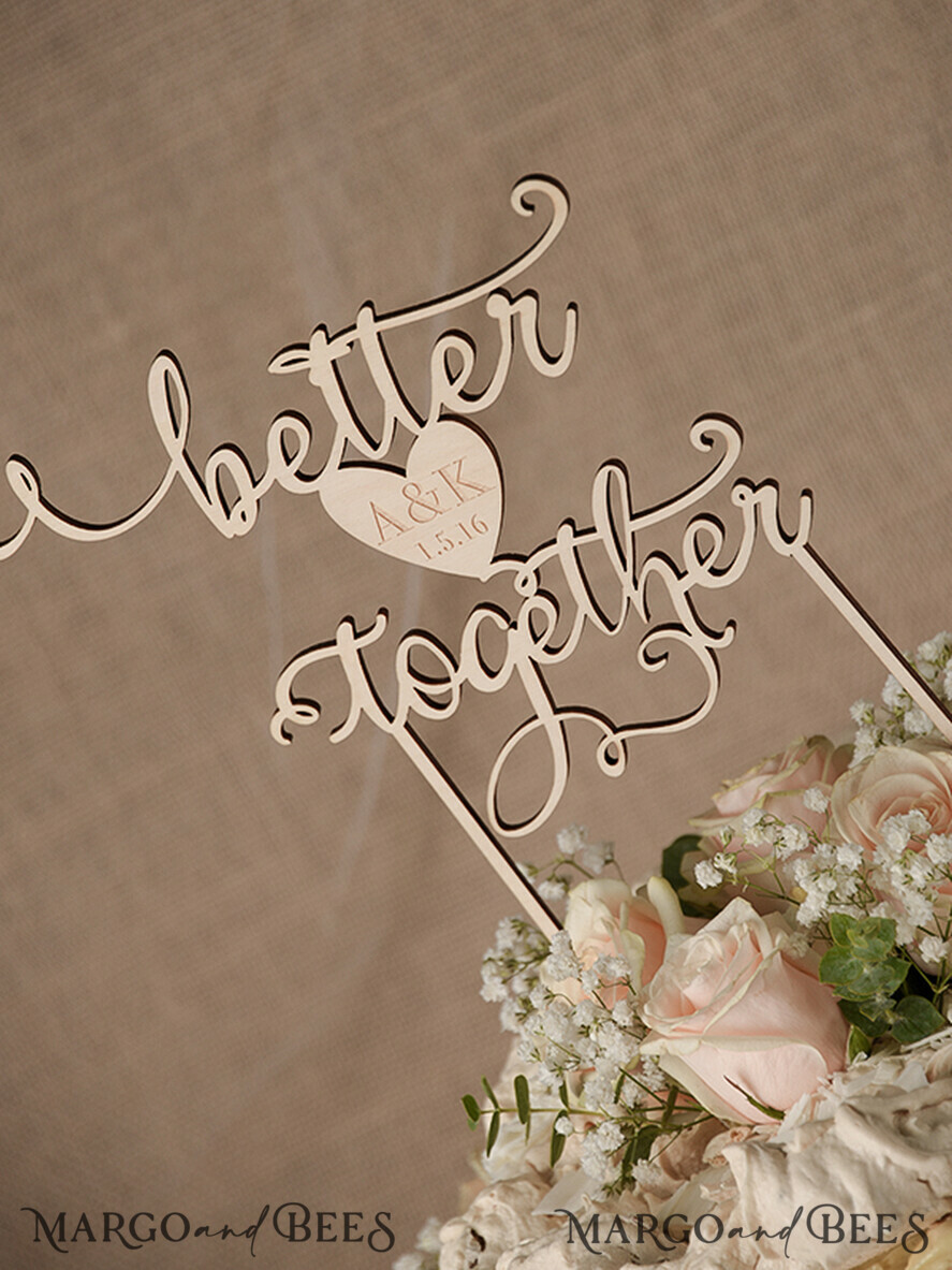 TORTENDEKORATION  
 RUSTIKAL  
 Hochzeitstorte Topper, rustikal