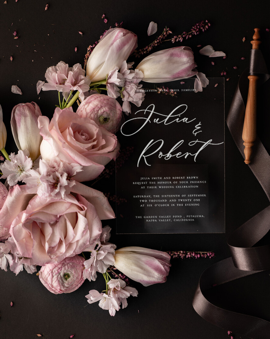 HOCHZEITS EINLADUNGEN Elegante Einladungen Klassische Karten Romantische Blush Pink Box Hochzeitseinladungen Suite, Elegante erschwingliche Hochzeitseinladungen, Luxus Acryl Plexi Hochzeitseinladungen, Glamour Vellum Hochzeitseinladungen