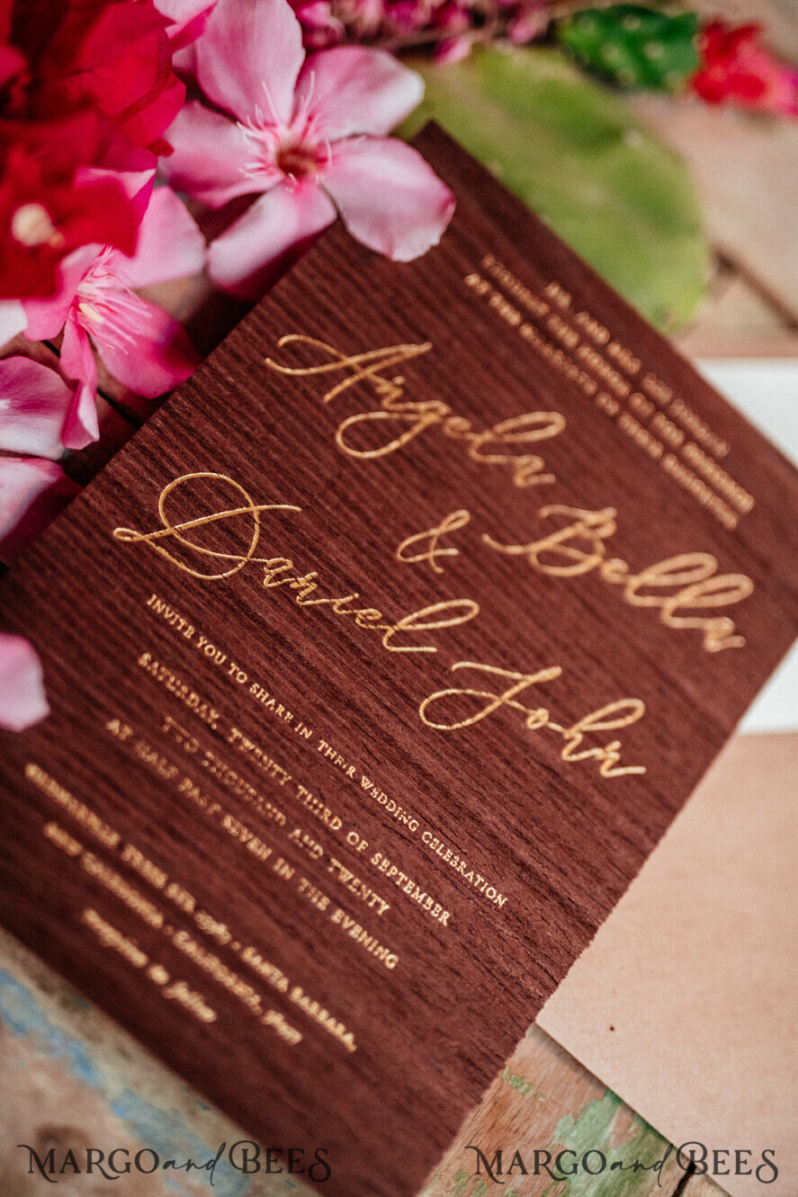 HOCHZEITS EINLADUNGEN Elegante Einladungen Klassische Karten Elegante Holzhochzeitskarten, minimalistische nude Hochzeitskarten, glamouröse goldene Hochzeitskarten, handgemachte Hochzeitspapeterie.