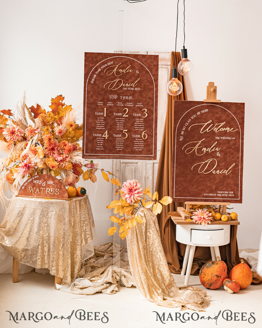 HOCHZEITS EINLADUNGEN Gold / Roségold / Silber / Glitzer Herbst Terracotta Moderne Bogen 3D Hochzeits Einladung Suite, Maßgeschneiderte gefrorene Acryl Gold Hochzeits Einladung Set, Luxuriöse Samt Hochzeits Einladungen gefrostetes Plexiglas goldene Namen, Glamour Hochzeits Einladung Suite, 3D Gold Spiegel herbst kupfer Einladungen, Hochzeitskarten