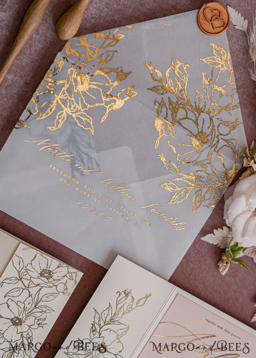 HOCHZEITS EINLADUNGEN Gold / Roségold / Silber / Glitzer Maßgeschneiderte Hochzeits-Einladungskarten, Glamour Hochzeitskarten • Glitzernde Hochzeits-Einladungssuite • Luxushochzeitskarten