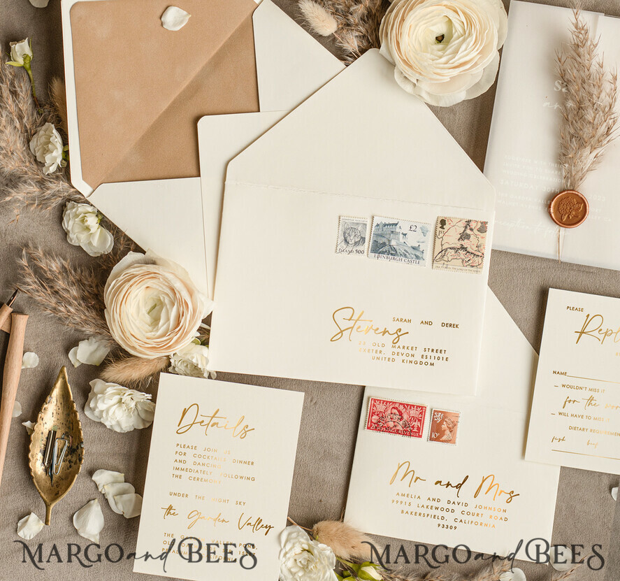HOCHZEITS EINLADUNGEN Gold / Roségold / Silber / Glitzer Acryl Pampasgras Hochzeitseinladungen, Samt Nude Hochzeitseinladungen, Elegante Samt Hochzeitseinladungsreihe, Moderne Hochzeitseinladungen