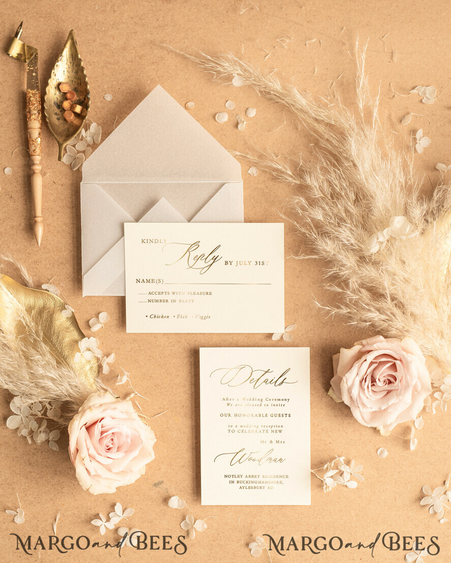 HOCHZEITS EINLADUNGEN Gold / Roségold / Silber / Glitzer Luxus Bohemian Hochzeitskarten, maßgeschneiderte Veranstaltungs-Skizzen Hochzeitskarten, elegante Nude Hochzeitskarten Suite, goldene Glanz Hochzeits Einladungen.
