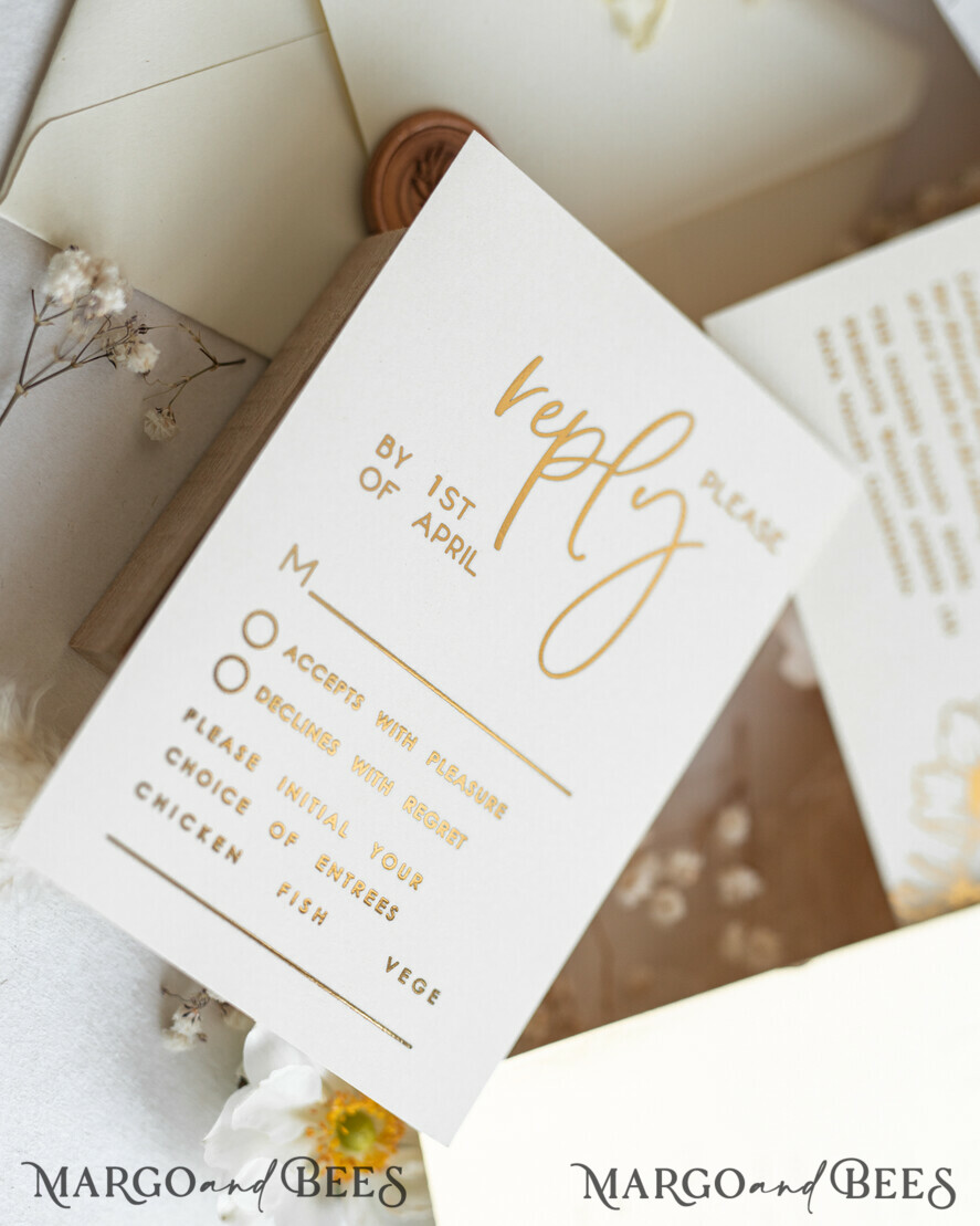 HOCHZEITS EINLADUNGEN Gold / Roségold / Silber / Glitzer Vllum Hochzeitskarten-Set, Boho Glam Hochzeitskarten, Golden Shine Hochzeitseinladungen, Elegante Goldene Hochzeitskarten