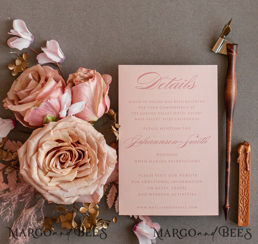 HOCHZEITS EINLADUNGEN Gold / Roségold / Silber / Glitzer Personalisierte Marmor-Hochzeitseinladungen, Luxuriöse Goldfolien-Hochzeitseinladungen, Blush Pink Marmor Glamour Hochzeitseinladung Suite, Luxuriöse Hochzeitseinladungen in Blush Pink Marmor