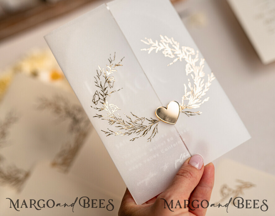 HOCHZEITS EINLADUNGEN Gold / Roségold / Silber / Glitzer Arch Acryl Hochzeits-Einladungssuite, Boho Glam Hochzeits-Einladungen, Goldener Glanz Hochzeitskarten, Elegante goldene Hochzeitskarten
