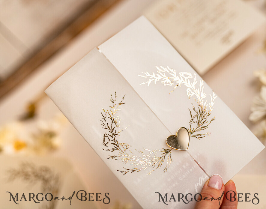 HOCHZEITS EINLADUNGEN Gold / Roségold / Silber / Glitzer Arch Acryl Hochzeits-Einladungssuite, Boho Glam Hochzeits-Einladungen, Goldener Glanz Hochzeitskarten, Elegante goldene Hochzeitskarten