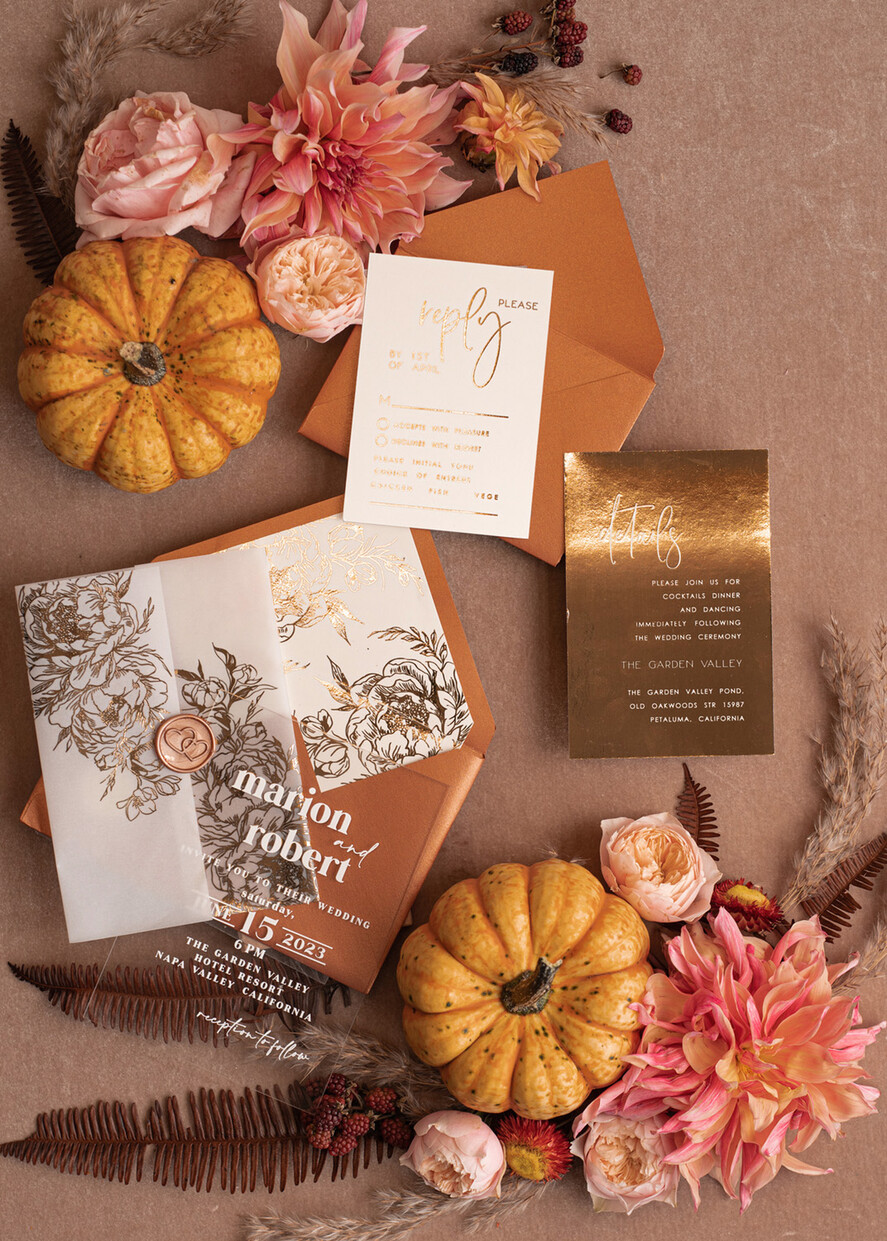 HOCHZEITS EINLADUNGEN Gold / Roségold / Silber / Glitzer Acryl-Hochzeitseinladungssuite, Boho Glam Hochzeitseinladungen, Golden Shine Hochzeitseinladungen, Elegante goldene Hochzeitseinladungen