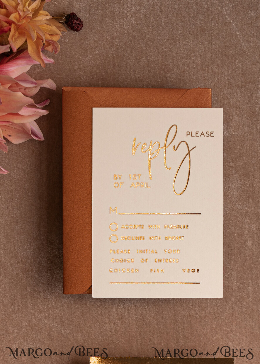 HOCHZEITS EINLADUNGEN Gold / Roségold / Silber / Glitzer Acryl-Hochzeitseinladungssuite, Boho Glam Hochzeitseinladungen, Golden Shine Hochzeitseinladungen, Elegante goldene Hochzeitseinladungen