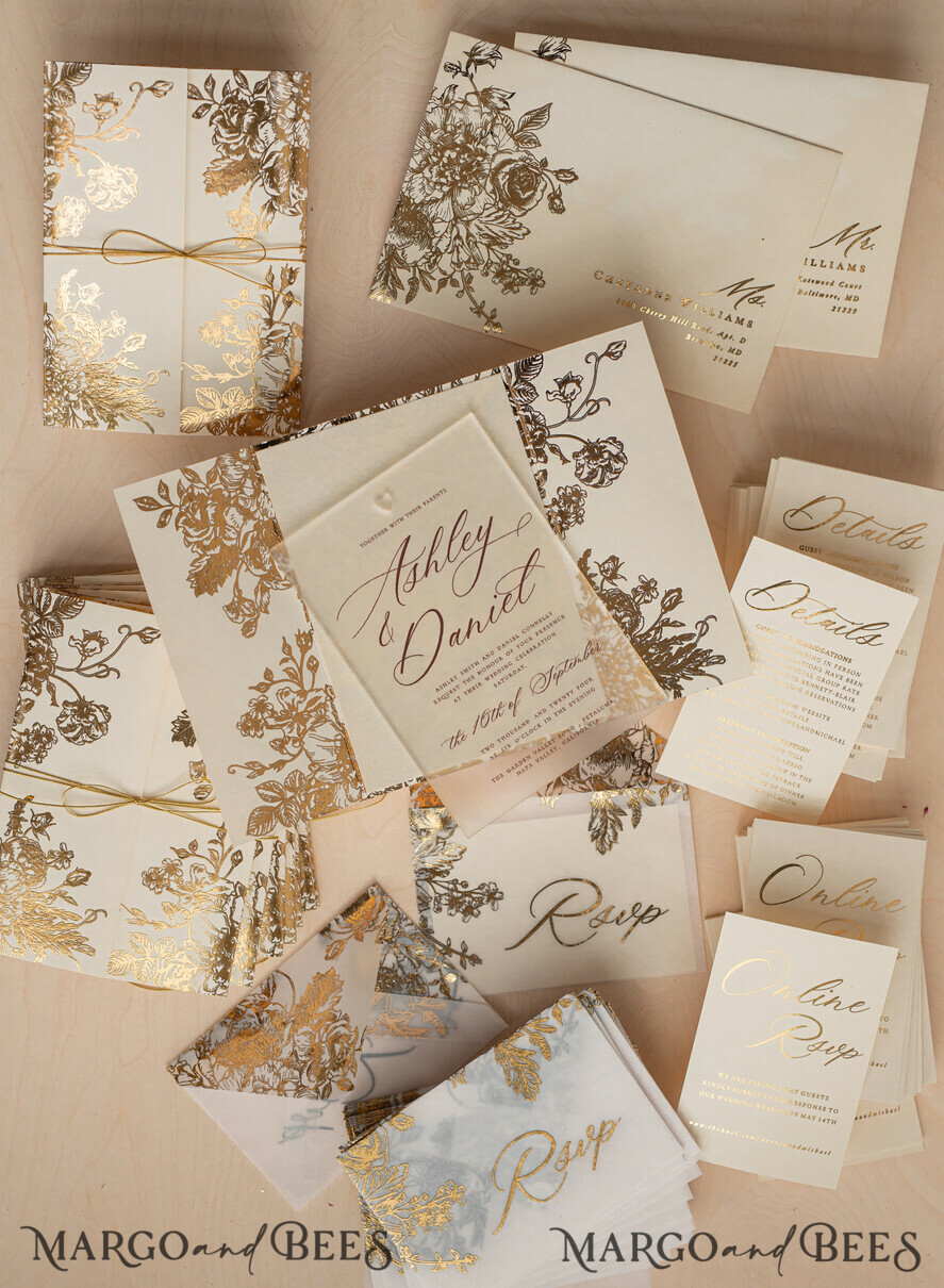 HOCHZEITS EINLADUNGEN Gold / Roségold / Silber / Glitzer Luxus-Goldfolie-Hochzeitseinladungen, Plexi-Glamour-Hochzeitseinladung Suite, elegante Samt-Hochzeitseinladungen, maßgeschneiderte goldene Hochzeitspapeterie.