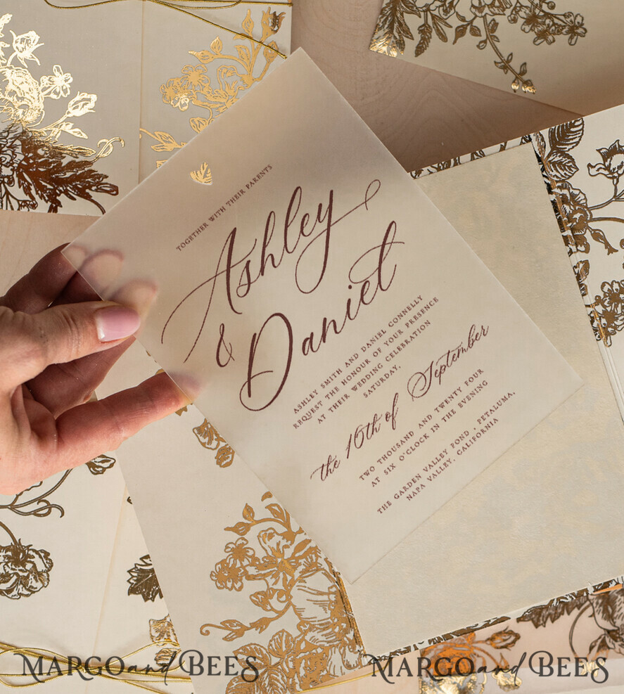 HOCHZEITS EINLADUNGEN Gold / Roségold / Silber / Glitzer Luxus-Goldfolie-Hochzeitseinladungen, Plexi-Glamour-Hochzeitseinladung Suite, elegante Samt-Hochzeitseinladungen, maßgeschneiderte goldene Hochzeitspapeterie.