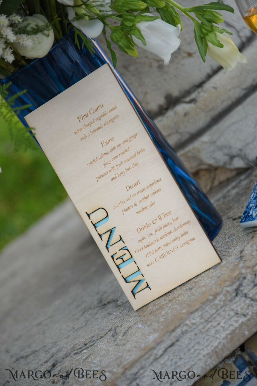 MENÜ & PROGRAMME  
 rustikal Moderne Hochzeits-Holzmenükarte, Holzgravierte Menüs, Minimales personalisiertes Hochzeitsmenü, Individuelles schickes minimalistisches Hochzeitsmenü-Schild, Rustikales handgefertigtes Hochzeitsmenü.