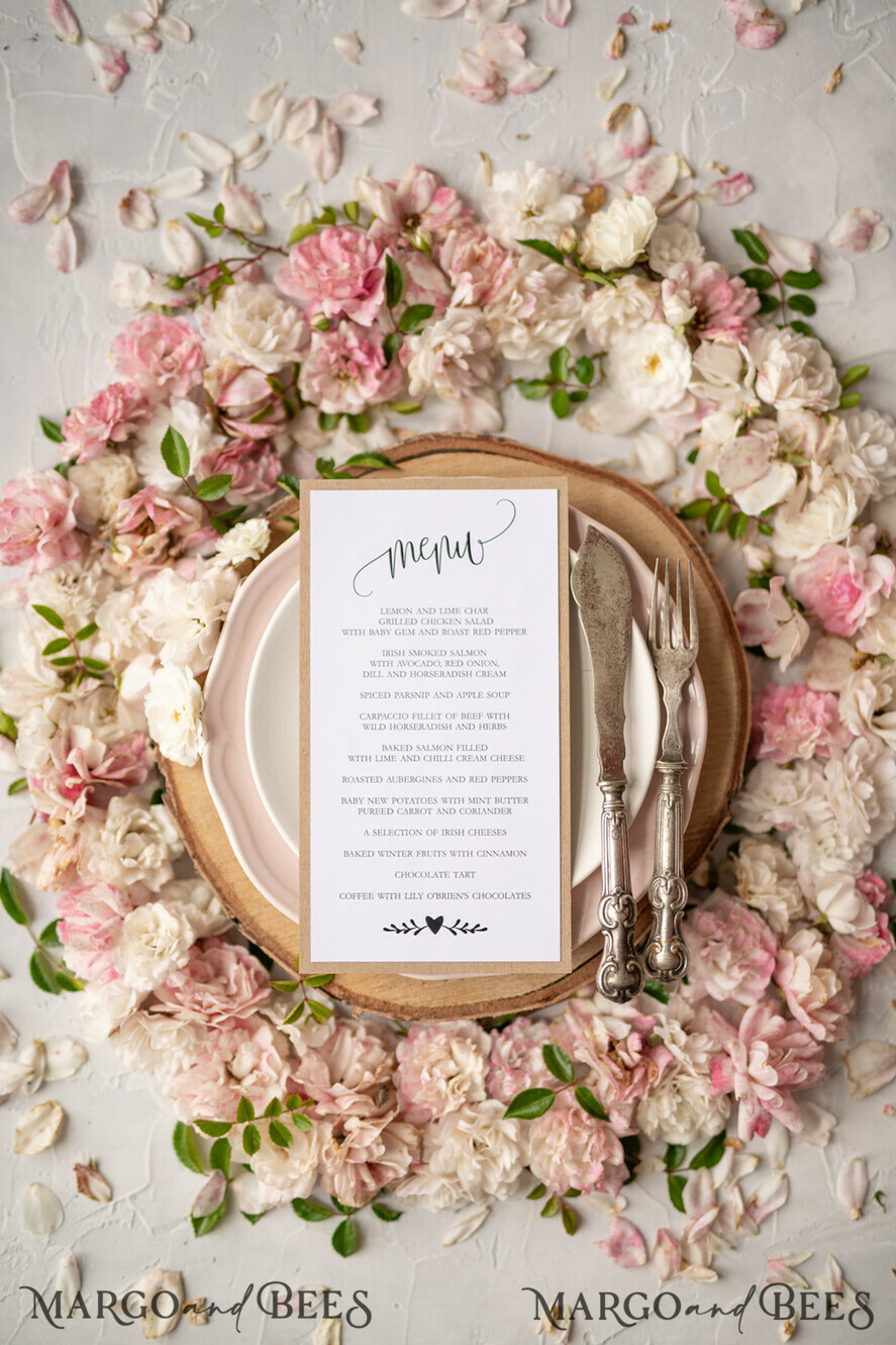 MENÜ & PROGRAMME  
 rustikal Rustikales Hochzeitsmenü mit Schnur, Hochzeitsdinner-Menü im Scheunenstil, ökologisch romantische personalisierte Karten mit Holzherz, Kraft-Hochzeitsmenü, einfaches rustikales Jute-Hochzeitsmenü, elegante weiße Hochzeitsmenükarten.