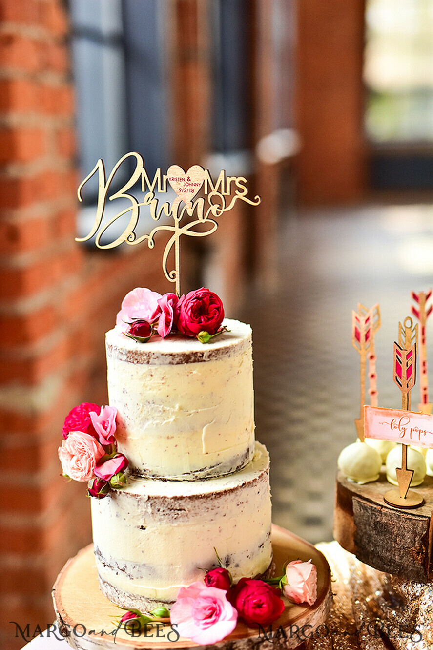 TORTENDEKORATION  
 Glitzer Hochzeitstorte Topper, Glitzer Torte Topper