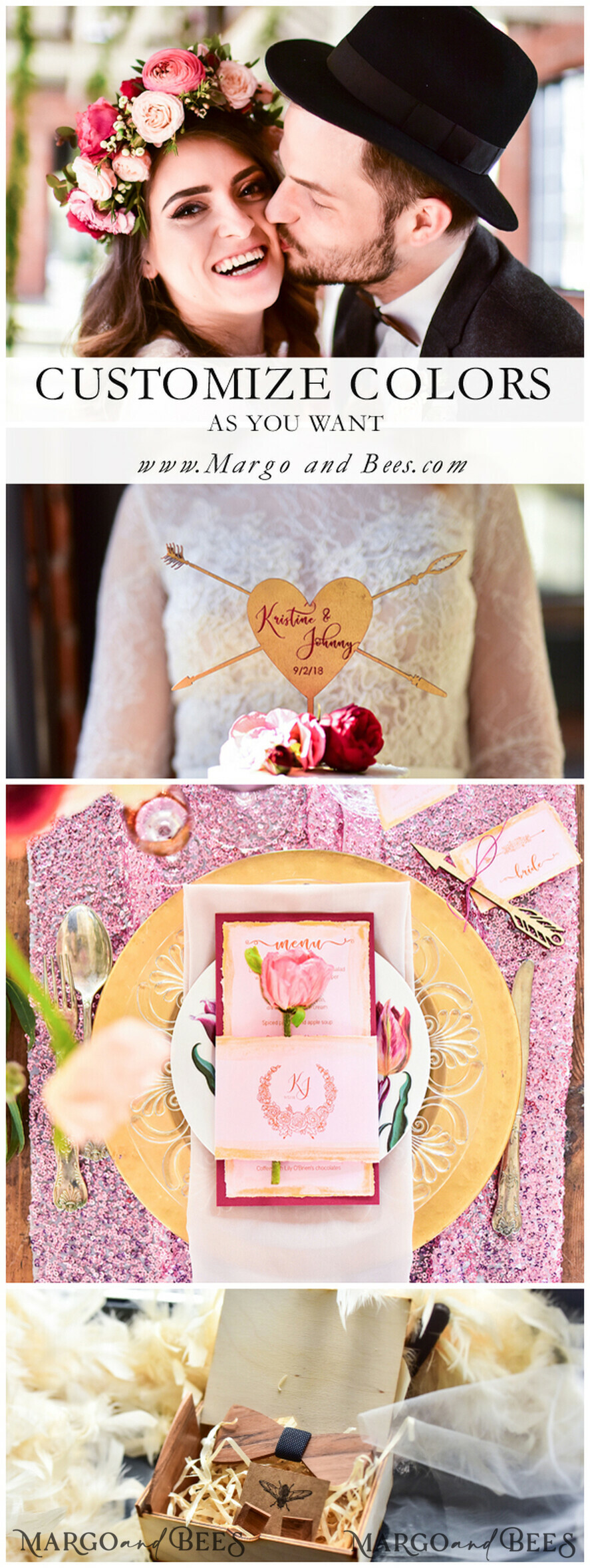 TORTENDEKORATION  
 Glitzer Hochzeitstorte Topper, Glitzer Torte Topper