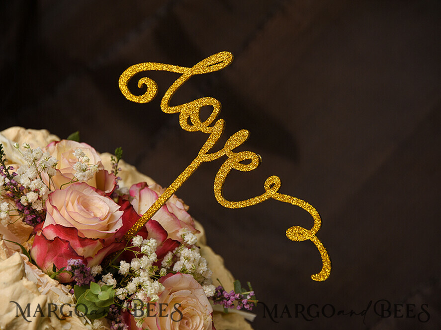 TORTENDEKORATION  
 Glitzer Topper, Mädchen Kuchen Topper