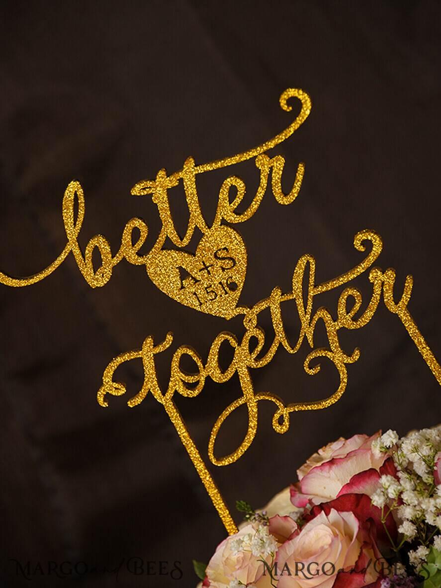 TORTENDEKORATION  
 Glitzer Hochzeitstorte-Topper, Funkel-Torten-Topper