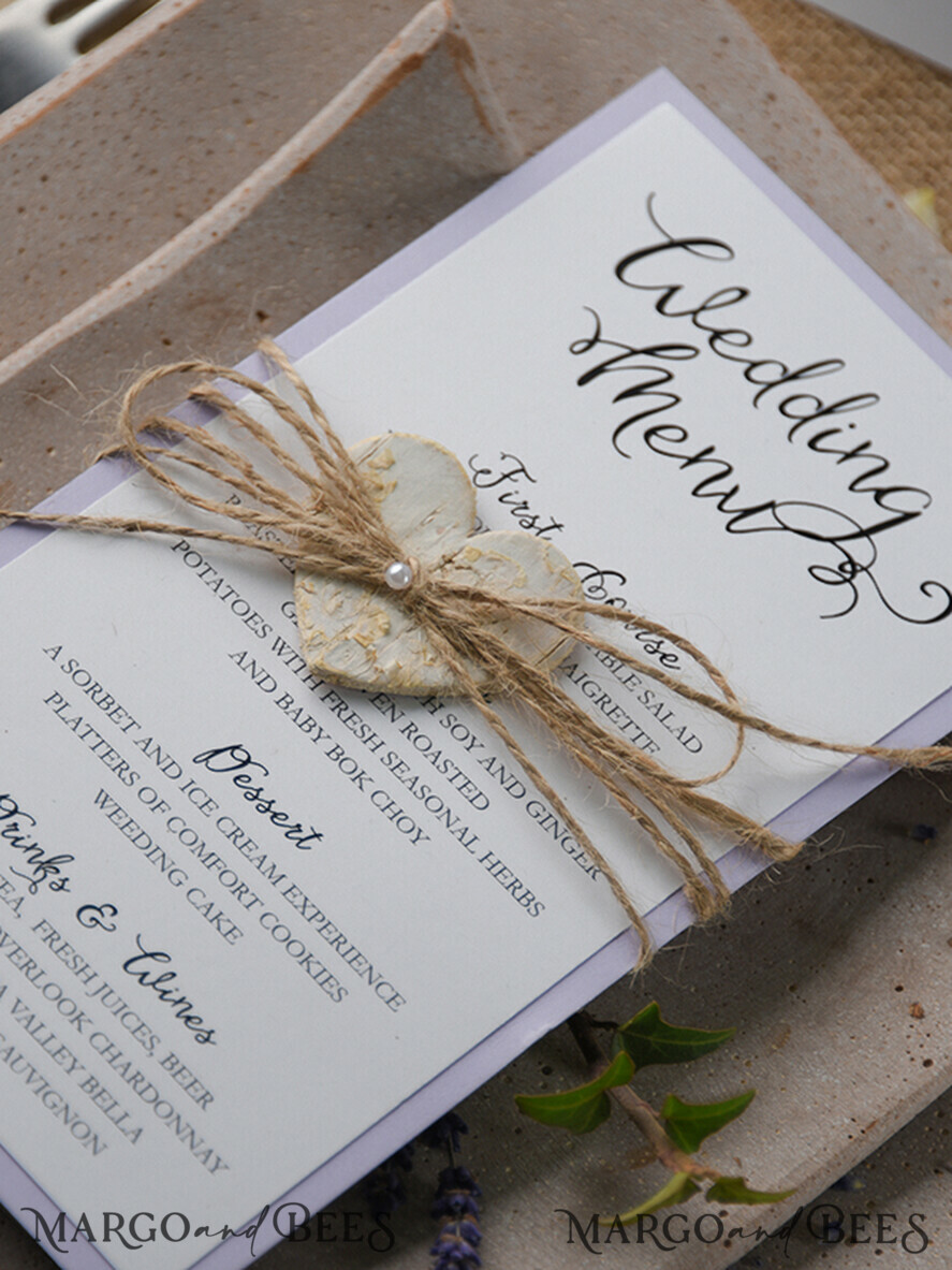 MENÜ & PROGRAMME  
 rustikal und Spitze Rustikales Hochzeitsmenü mit Schnur, Barn Wedding Dinner Menü, Öko-romantische personalisierte Karten mit Holzherz, Kraft Hochzeitsmenü, einfaches rustikales Jute-Hochzeitsmenü, elegante Hochzeitsmenü-Karten