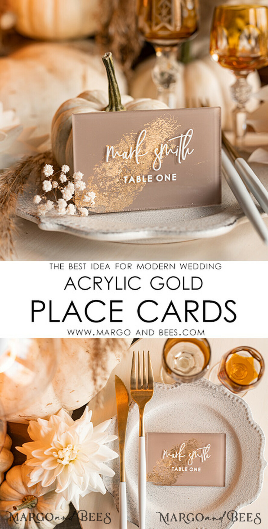 PLATZKARTEN / TISCHKARTEN  
 Acrylgold klar / Holz 3D Acryl Beige Platzkarten mit Ständer, Klare Acryl- und Gold-Platzkarten, Nude Taupe Gold Plexi Platzkarten, Tan Luxus Hochzeits Tischdeko Platzkarten, Erdige Hochzeitsbeschilderung Gold Spiegel Platzkarten.