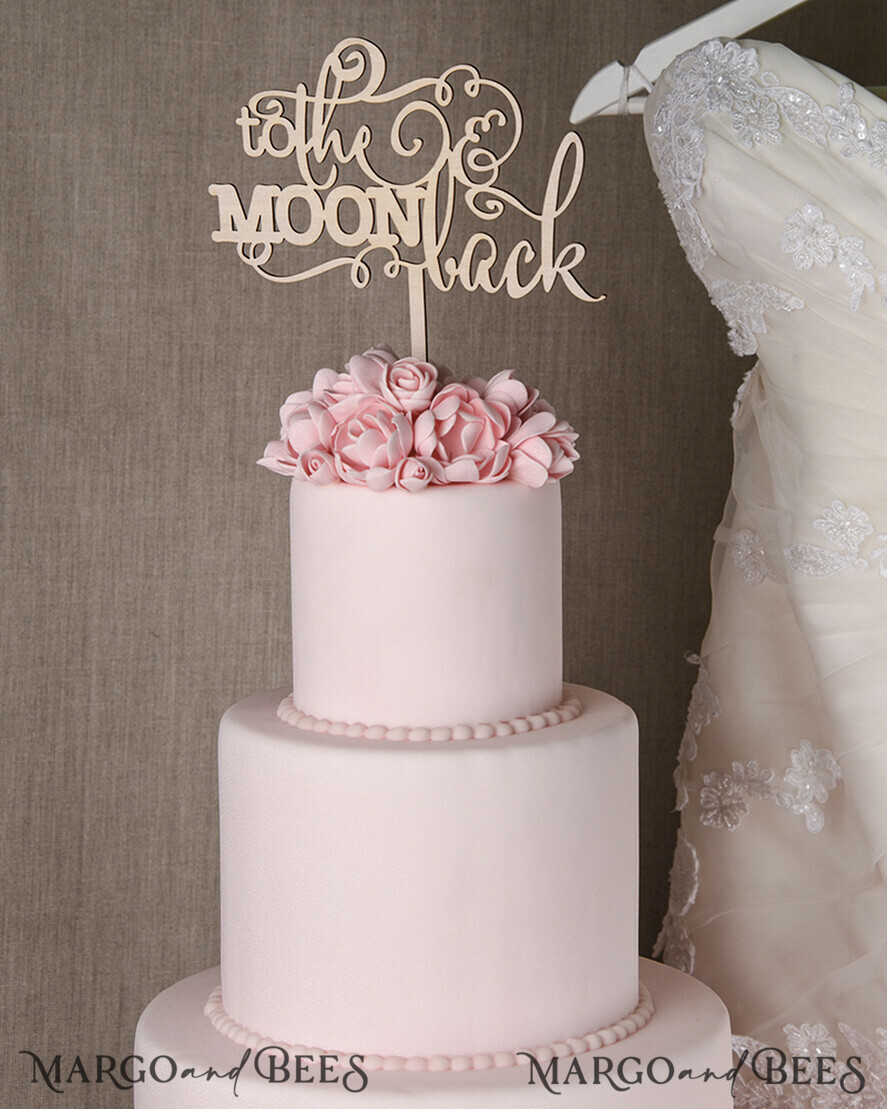 TORTENDEKORATION  
 Holz Topper, lasergeschnittener Holz-Cake-Topper