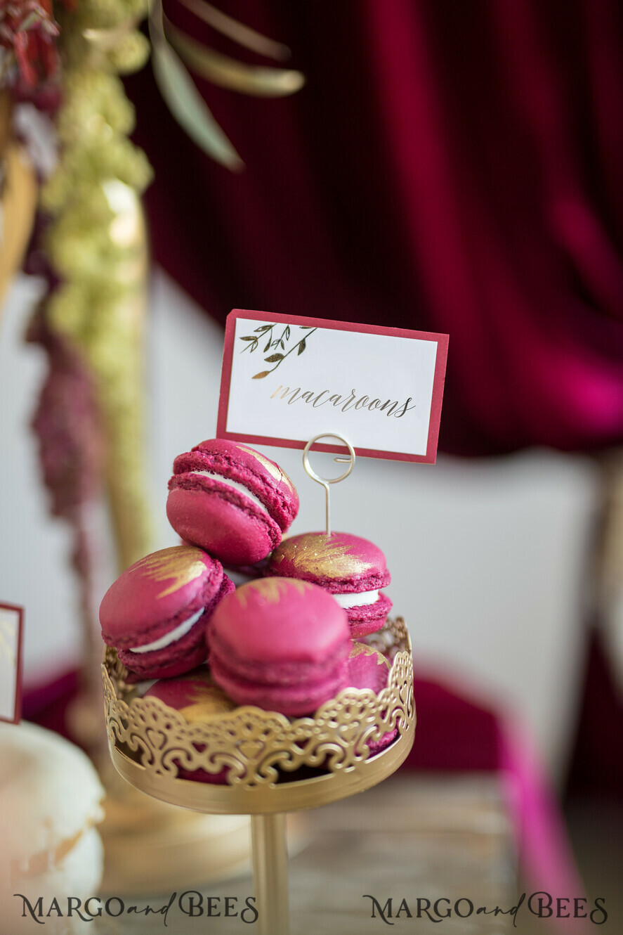 PLATZKARTEN / TISCHKARTEN  
 Luxus Premium Glitzer/ Gold/ Silber/ Roségold Burgunder Hochzeit Platzkarten, Weiße Karten mit Goldfolien-Druck, Romantische Hochzeitsnamensschilder, Marsala Hochzeitsbriefpapier, Luxus echte Goldfolien Hochzeit Platzkarte