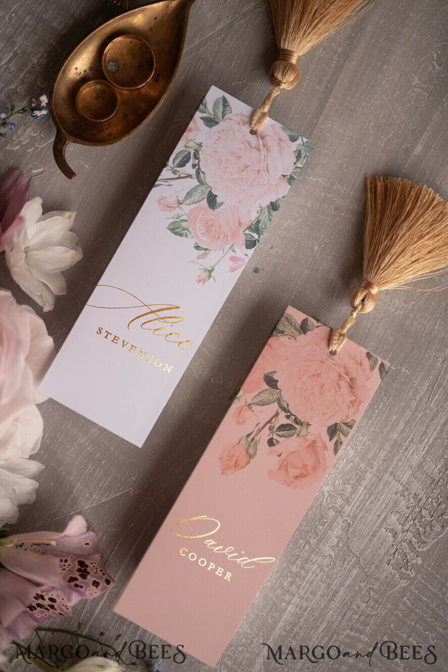 PLATZKARTEN / TISCHKARTEN  
 Luxus Premium Glitzer/ Gold/ Silber/ Roségold Elegante Hochzeits-Eskortkarte mit goldenem Quasten, Goldfolien-Druck mit Blumen, romantische Quasten-Hochzeitsplatzkarte, blushpinkfarbene Namenskarten, Platzkarte mit individuellem Text.