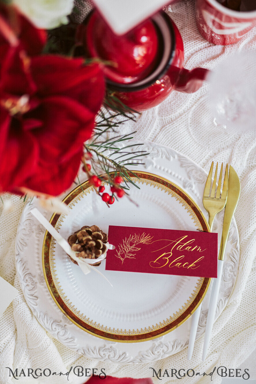 PLATZKARTEN / TISCHKARTEN  
 Luxus Premium Glitzer/ Gold/ Silber/ Roségold Romantische Platzkarten, kastanienbraune goldene Sitzkarten, echte Goldfoliendruck Tischkarten, kastanienbraune Platznamen, Weihnachtskastanienbraune Platzkarten, personalisierte Text-Escortkarten.