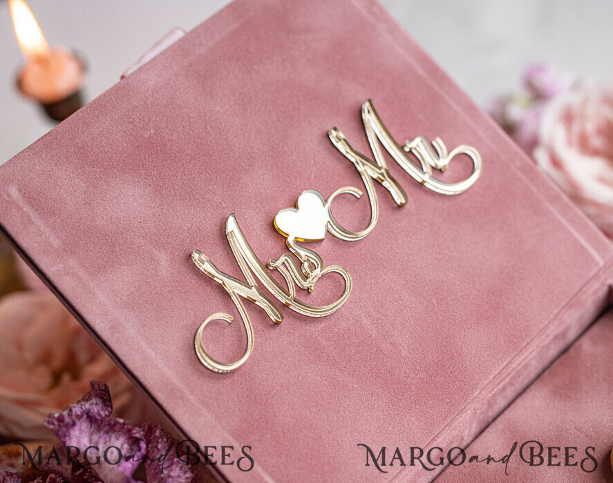 RINGTRÄGERBOXEN & KISSEN Samtkästchen für den Trauungszeremonie Ringbox für die Hochzeitszeremonie 3 Ringe, Blush Pink Goldener Samt Hochzeitsringbox für die Zeremonie, Glamour Hochzeitsringboxen für ihn und sie, Luxus Samt Ringbox doppelt, benutzerdefinierte Farben.