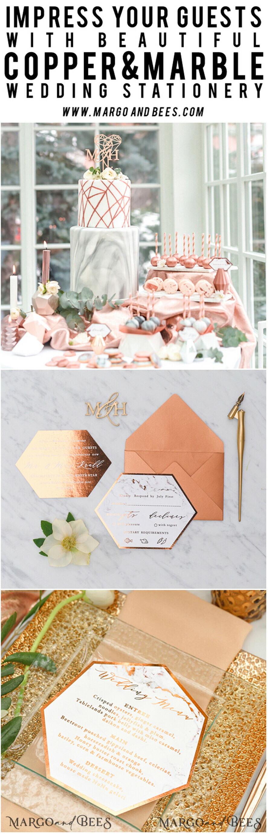 MENÜ & PROGRAMME  
 Glitzer/ Luxus Premium Kupfer Gold Folie Marmor Hochzeitsmenü, Luxuriöse Marmor Hochzeitsmenü Karten, Glamour Glitzer Hochzeitsmenü, Elegantes Geometrisches Menü, Maßgeschneiderte Kupfer Hochzeitsstationery