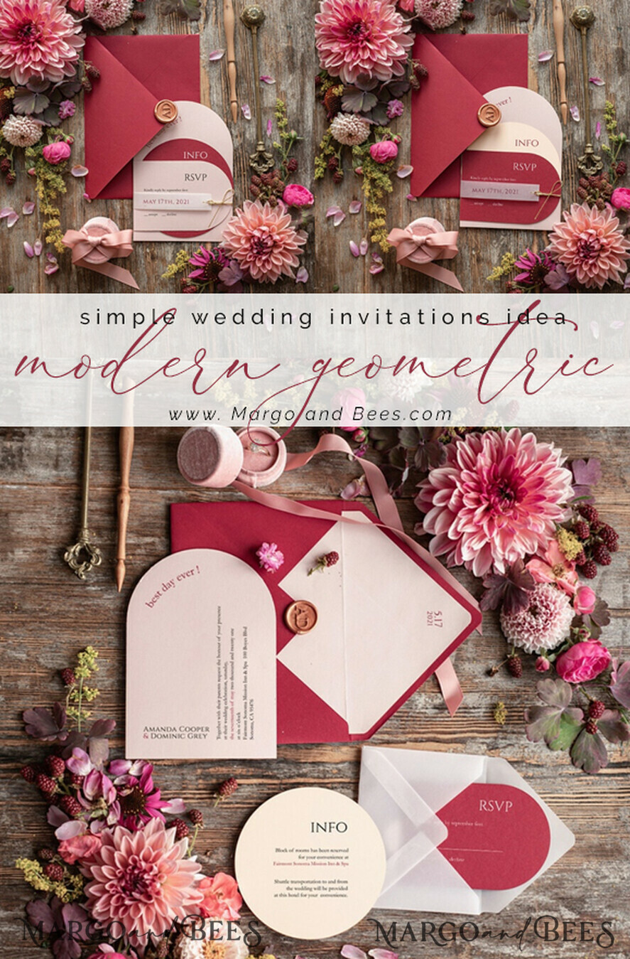 HOCHZEITS EINLADUNGEN Moderne Einladungen Florale Karten Geometrische Hochzeitskarten, geometrische Hochzeitseinladungen, rote Hochzeitseinladungen, Marsala Hochzeitseinladungen, rote Hochzeitskarten, elfenbeinfarbene Hochzeitseinladungen, rote und elfenbeinfarbene Hochzeitseinladungen, elfenbeinfarbene Hochzeitsstationery, elfenbeinfarbene Hochzeitsaccessoires, ovale Hochzeitseinladungen, runde Hochzeitskarten, runde Karten, ecru Hochzeitseinladungen, moderne Hochzeitseinladungen, florale Hochzeitseinladungen, elegante Hochzeitseinladungen, Pergament, Pergamentumschlag.