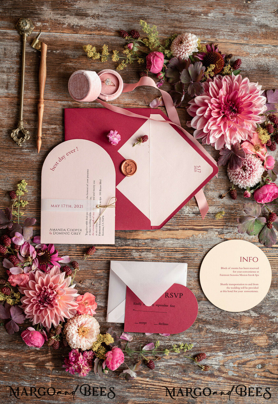 HOCHZEITS EINLADUNGEN Moderne Einladungen Florale Karten Geometrische Hochzeitskarten, geometrische Hochzeitseinladungen, rote Hochzeitseinladungen, Marsala Hochzeitseinladungen, rote Hochzeitskarten, elfenbeinfarbene Hochzeitseinladungen, rote und elfenbeinfarbene Hochzeitseinladungen, elfenbeinfarbene Hochzeitsstationery, elfenbeinfarbene Hochzeitsaccessoires, ovale Hochzeitseinladungen, runde Hochzeitskarten, runde Karten, ecru Hochzeitseinladungen, moderne Hochzeitseinladungen, florale Hochzeitseinladungen, elegante Hochzeitseinladungen, Pergament, Pergamentumschlag.