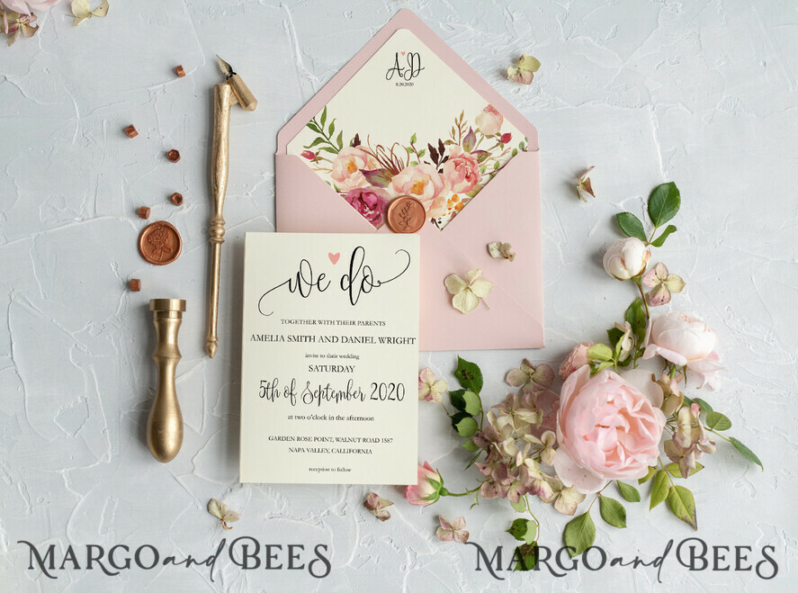 HOCHZEITS EINLADUNGEN Moderne Einladungen Florale Karten Rosa Hochzeitskarten, florale Hochzeitskarten, florale Hochzeitspapeterie, florale Hochzeitsaccessoires, rosa Umschlag, rosa Band, rosa Schleife, Kalligrafie, Wir sagen Ja Hochzeitskarten, ecru Hochzeitskarten, Pfingstrosen Hochzeitskarten, ecru Hochzeitspapeterie, Pfingstrosen, Frühlingsblumen, Frühlingshochzeitskarten, Blätter, moderne Hochzeitskarten, Frühlingshochzeit, romantische Hochzeitskarten, Aquarell Hochzeitskarten, Aquarell.