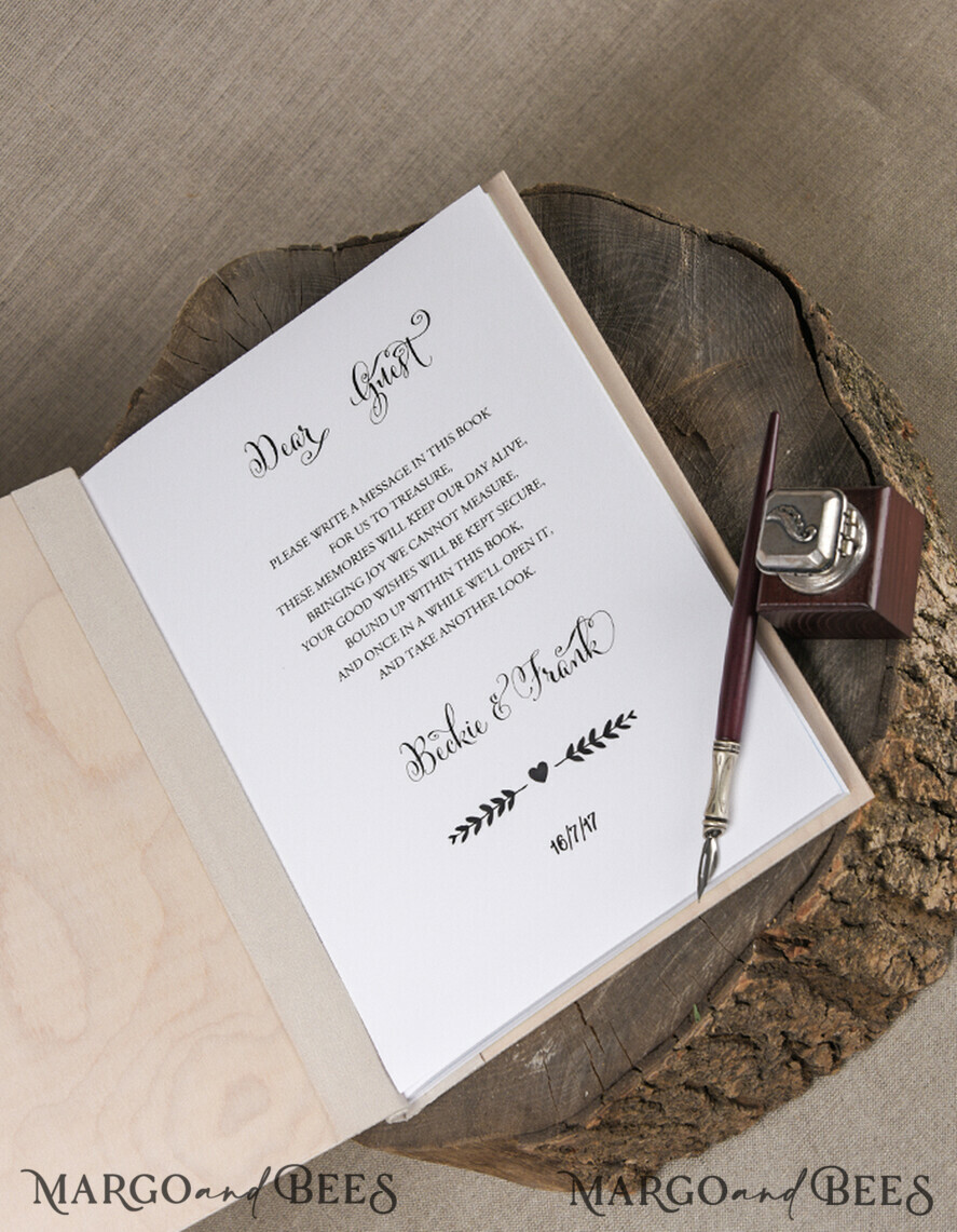 HOCHZEITS-GÄSTEBÜCHER Rustikales Holzgraviertes Fotoalbum Holz Hochzeitsalbum Boho Fotokabine Buch