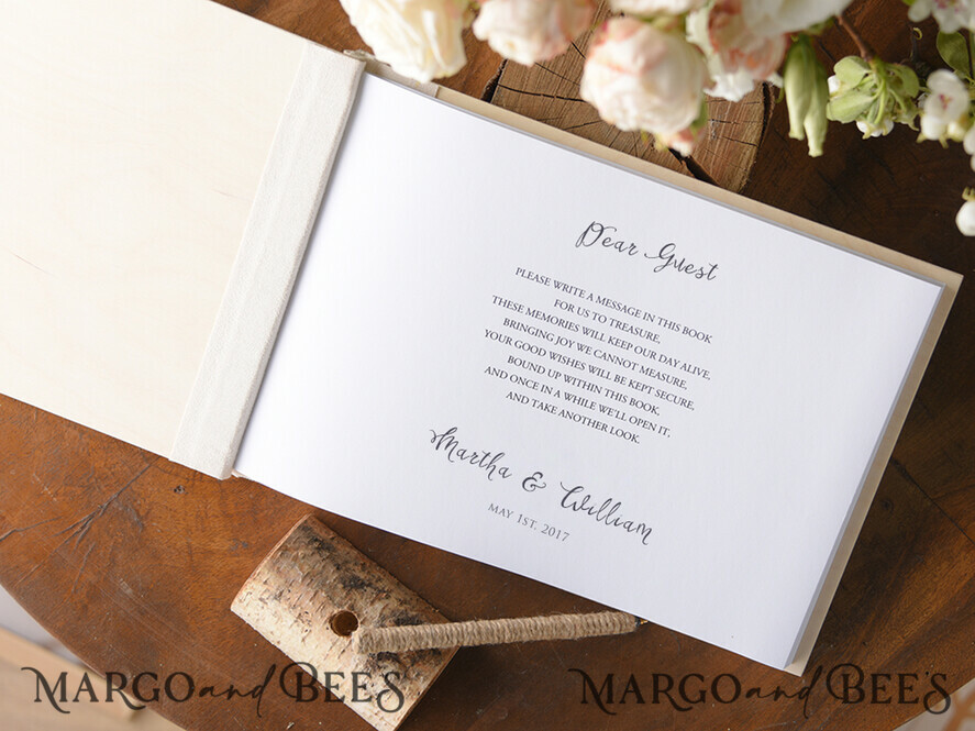 HOCHZEITS-GÄSTEBÜCHER Rustikales Holzgraviertes Fotoalbum Holz Hochzeitsalbum Boho Fotobooth Buch